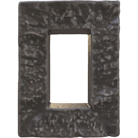 Ekena Millwork Universal Electrical Cover for StoneWall Faux Stone Siding Panels PNUEC04X08DR